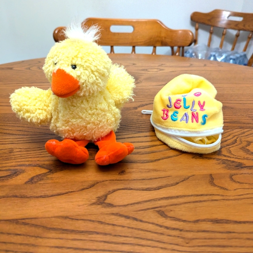 Dan Dee chick inside of egg. Plush. The egg is fabric that is removable. GUC
